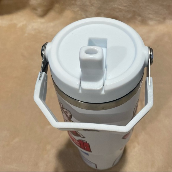 Stanley White and Pink Labubu Insulated Bottle - Picture 11 of 13